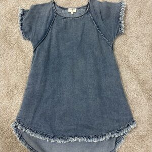 Umgee Frayed Denim Dress